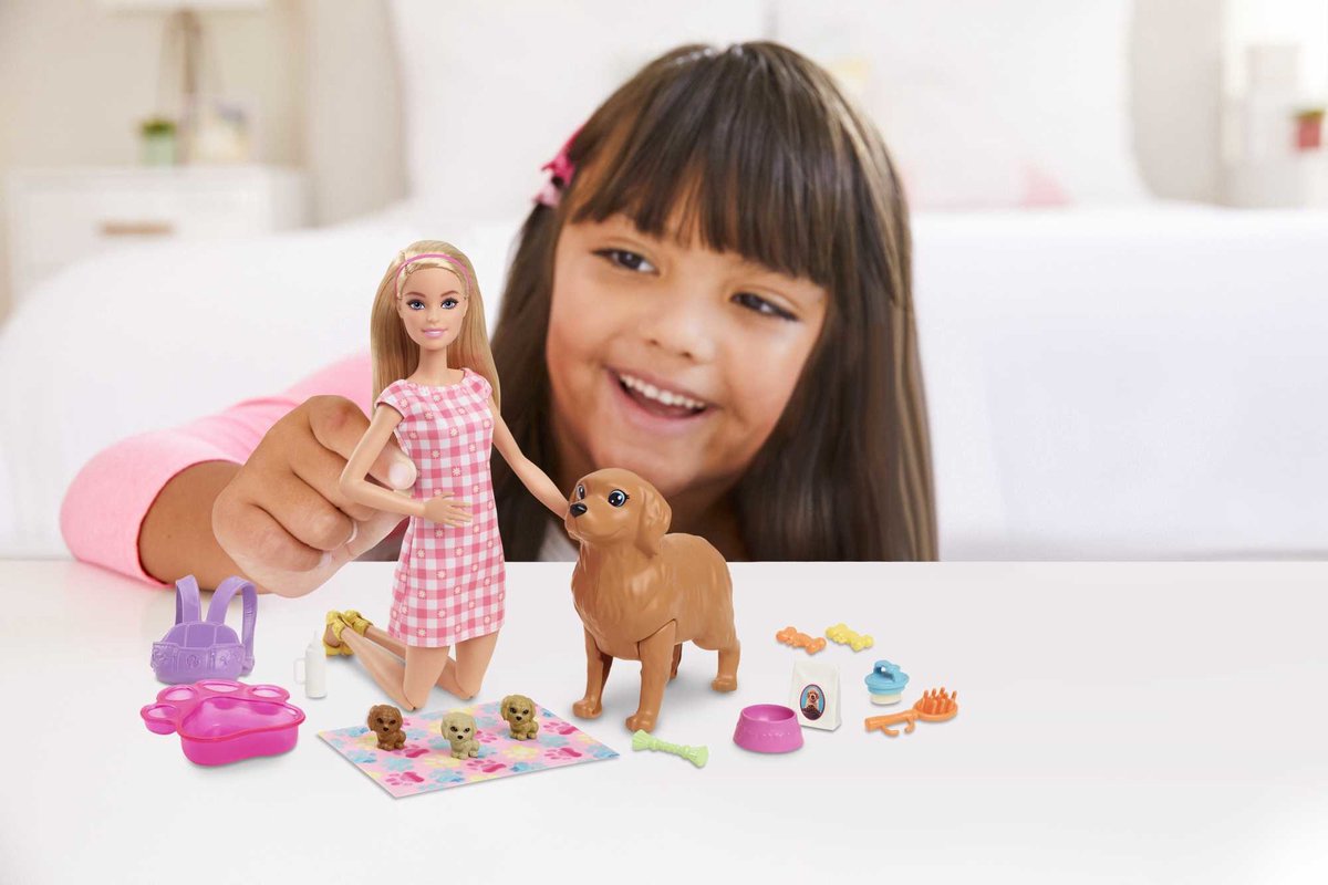 Barbie met Hond en Puppy's - Barbiepop — afbeelding 7