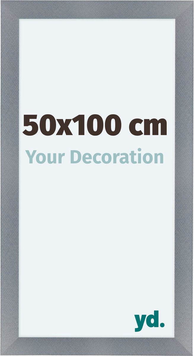 yd. Your Decoration - Fotolijst 50x100 cm - MDF - Aluminium Geborsteld - Como