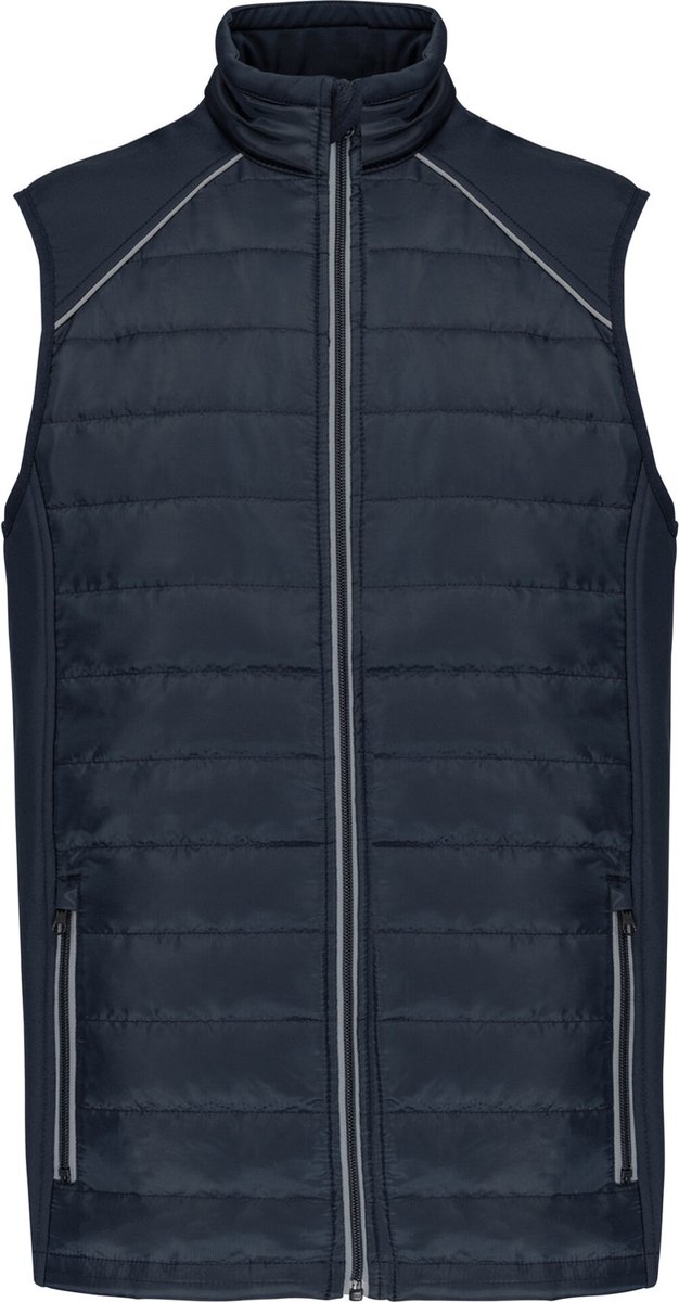WK. Designed To Work Bodywarmer Day To Day in twee stoffen WK606 - Navy / Silver - M
