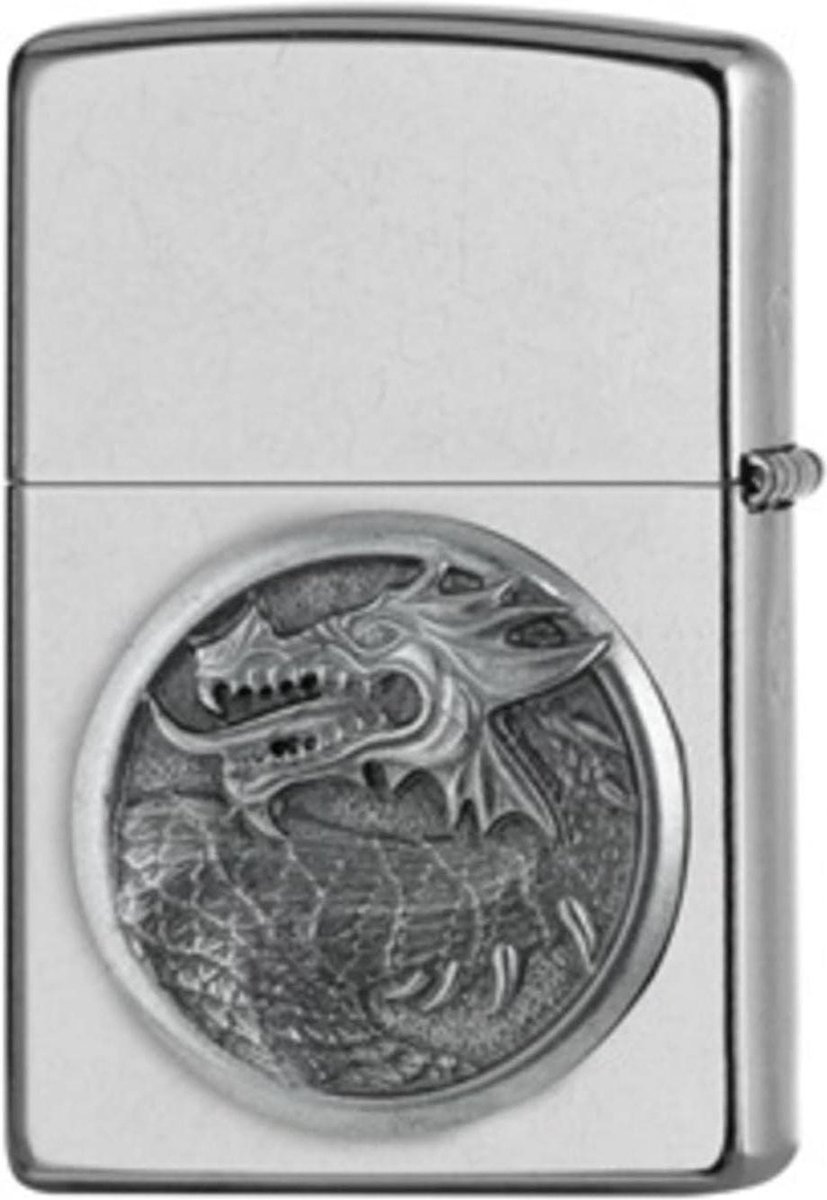 Goedkoopste Originele benzine stormaansteker - Lighter Street Chrome (Dragon TDV) met stormaansteker.