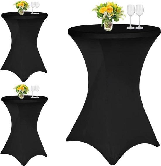 Putniu Set van 2 stretch statafelhoezen, statafelhoes, 80 x 110 cm