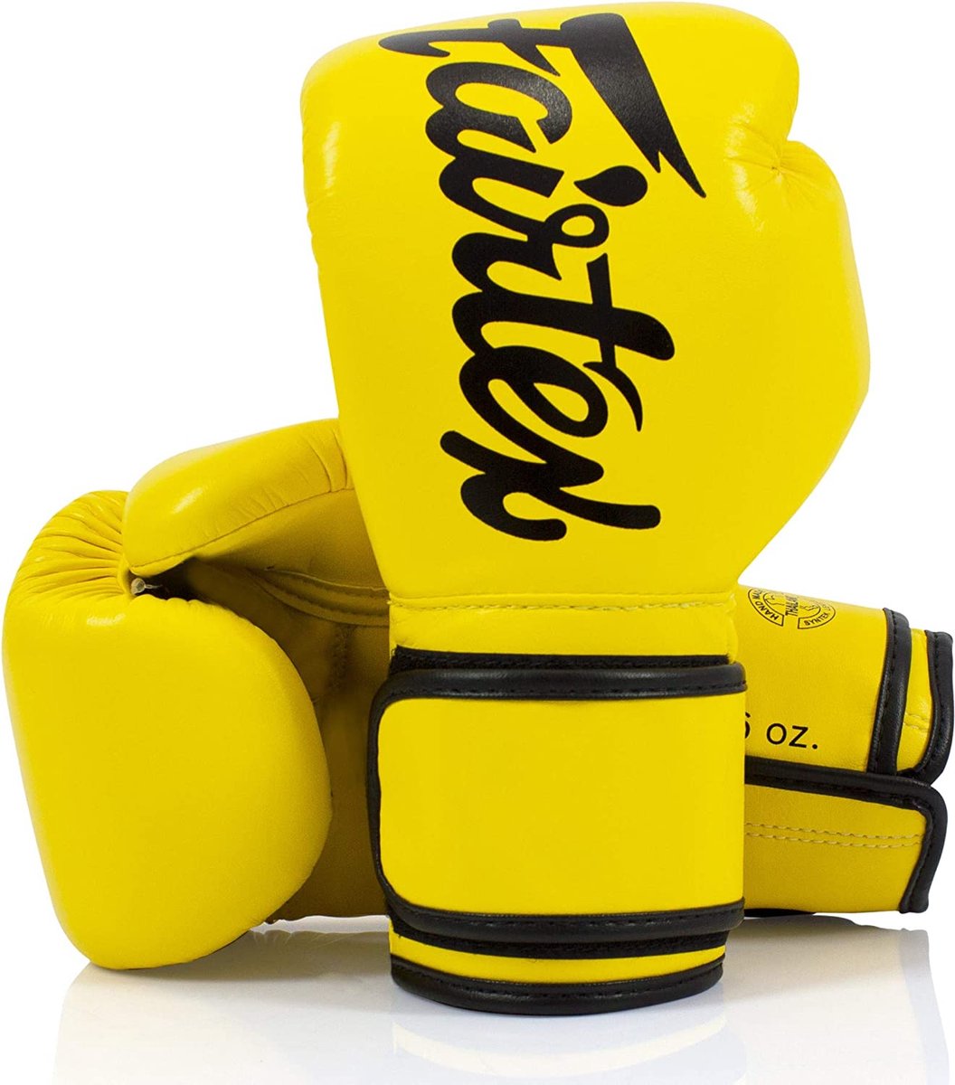 Fairtex BGV14 Microfiber Bokshandschoenen - Geel 12 oz