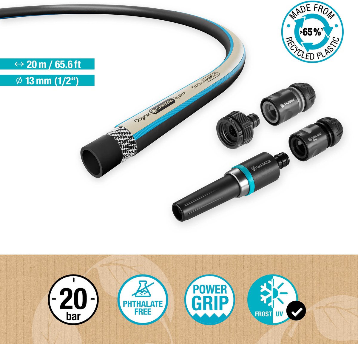 GARDENA 18931-20 18931-20 Tuinslang 20 m 1/2 inch 1 stuk(s)