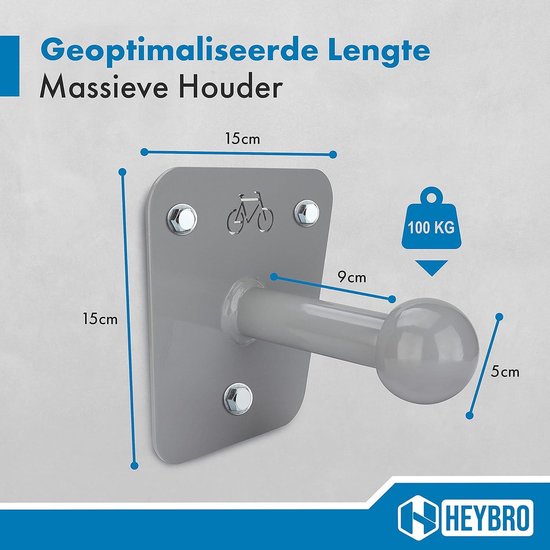 HEYBRO® Universele wandhouder voor fietsendrager, inclusief