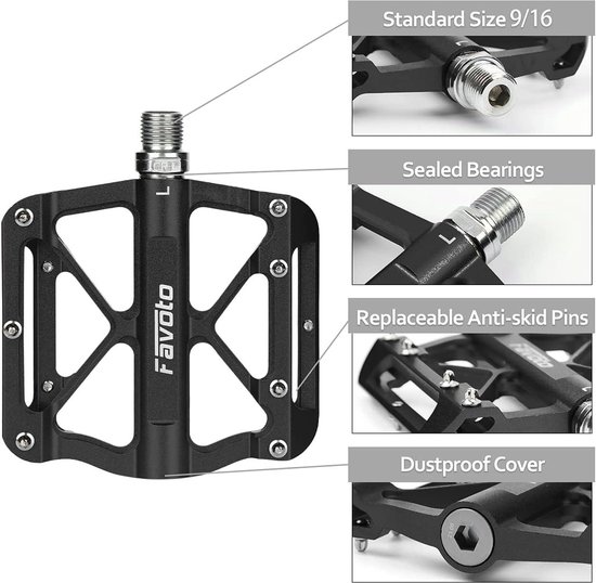 MTB-Pedalen Van Aluminium, Antislip 9/16 Inch Schroefdraad Voor Mountainbike/E-Bike/Trekking/City, Magentarot MTB-Pedalen Van Aluminium, Antislip 9/16 Inch Schroefdraad Voor Mountainbike/E-Bike/Trekking/City, Magentarot