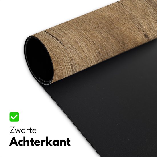Sous-main 100x50 cm - Bois - Marron - Aspect bois - Tapis de souris XXL - Tapis de bureau - Grands Tapis de souris