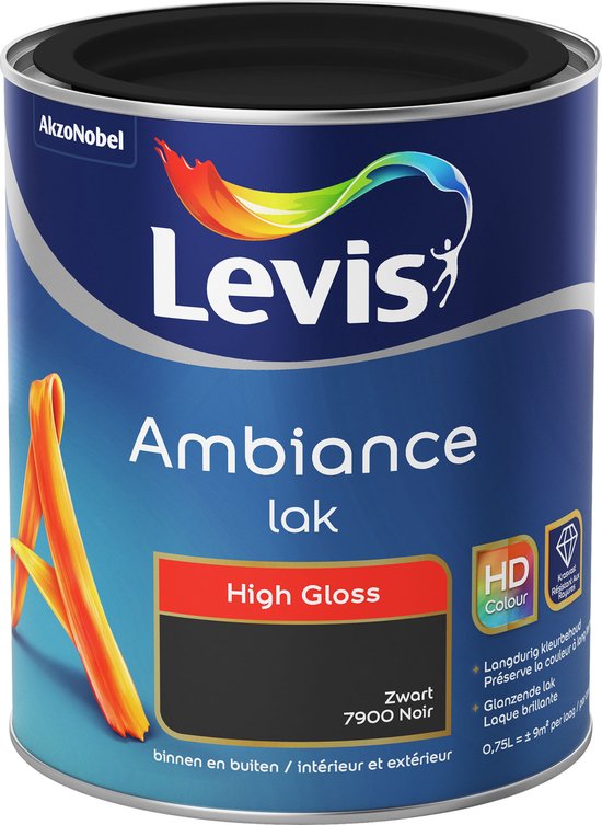 Levis Ambiance Lacquer High Gloss Stiletto Black 0.75L