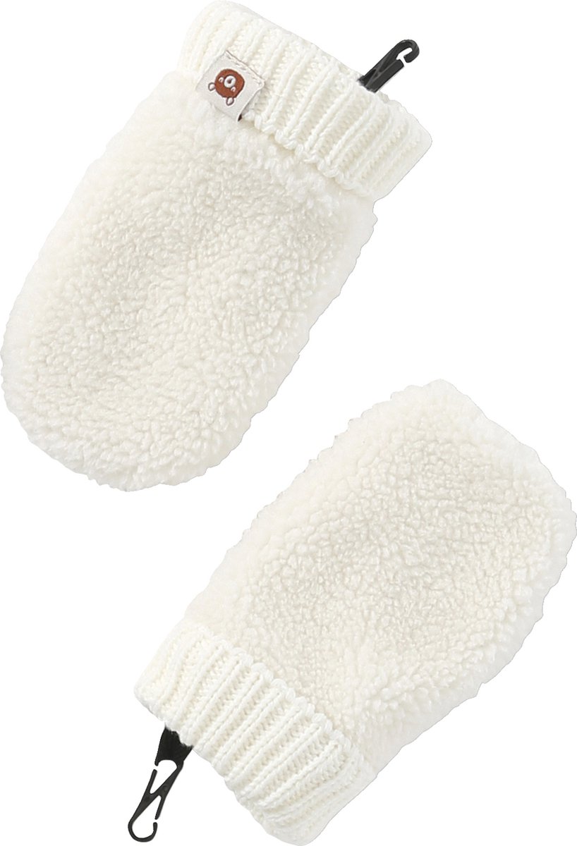 Vertbaudet Set voor babyjongen 'Bear Mood' met muts + snood + wanten van sherpa