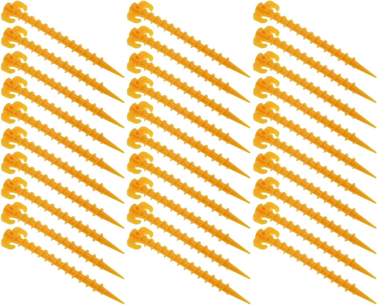 Luifel Stakes 30 stuks - Sterke Plastic Pegs voor Tenten en Strandmatten Tent pegs