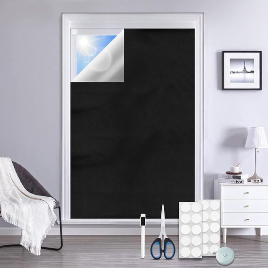 Deco Company Rolgordijn om te klemmen, voor daglicht, ondoorzichtig, alle montageonderdelen inbegrepen, rolgordijn met klemmen, antraciet, 100 x 150