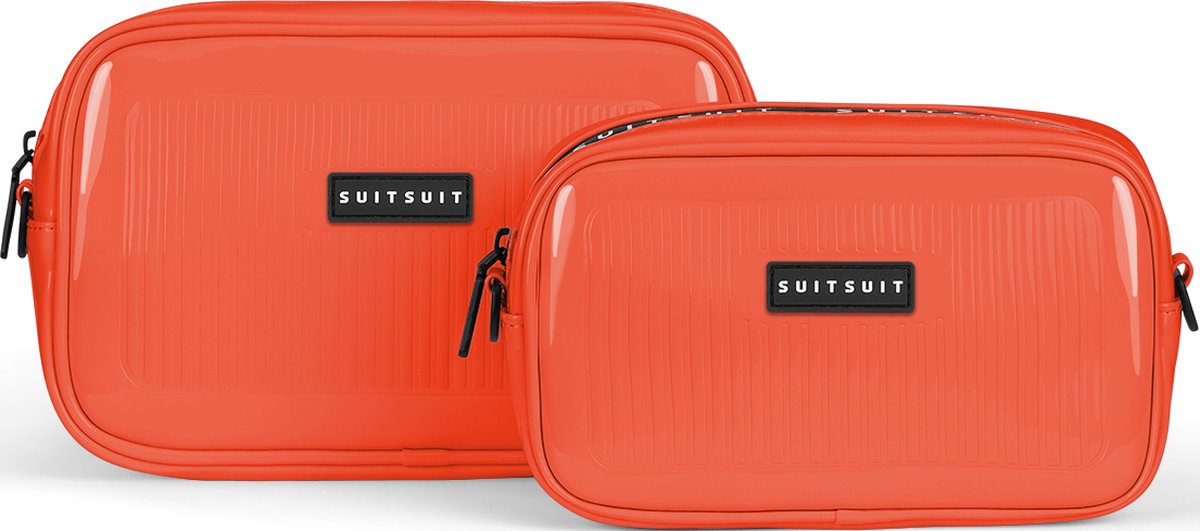 SUITSUIT Toilettas Dames - Toilettassen set - Toilettas etui - Make up organizer set - Make up tasje - Expression Beauty Set - Rood