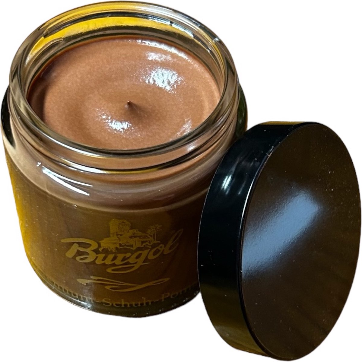 Burgol Shoe Pomade - Kleuropfrissende en verzorgende schoencrème - 100ml - (031) Noot