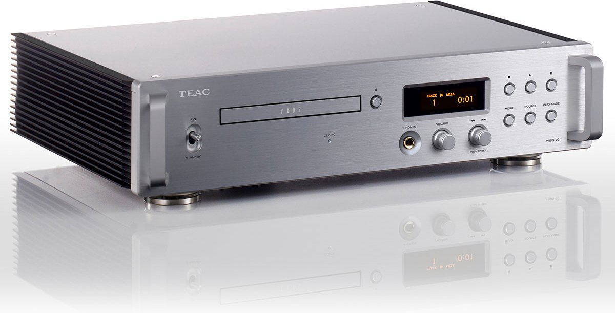 TEAC VRDS-701 CD-speler met VRDS-mechanisme, zilver