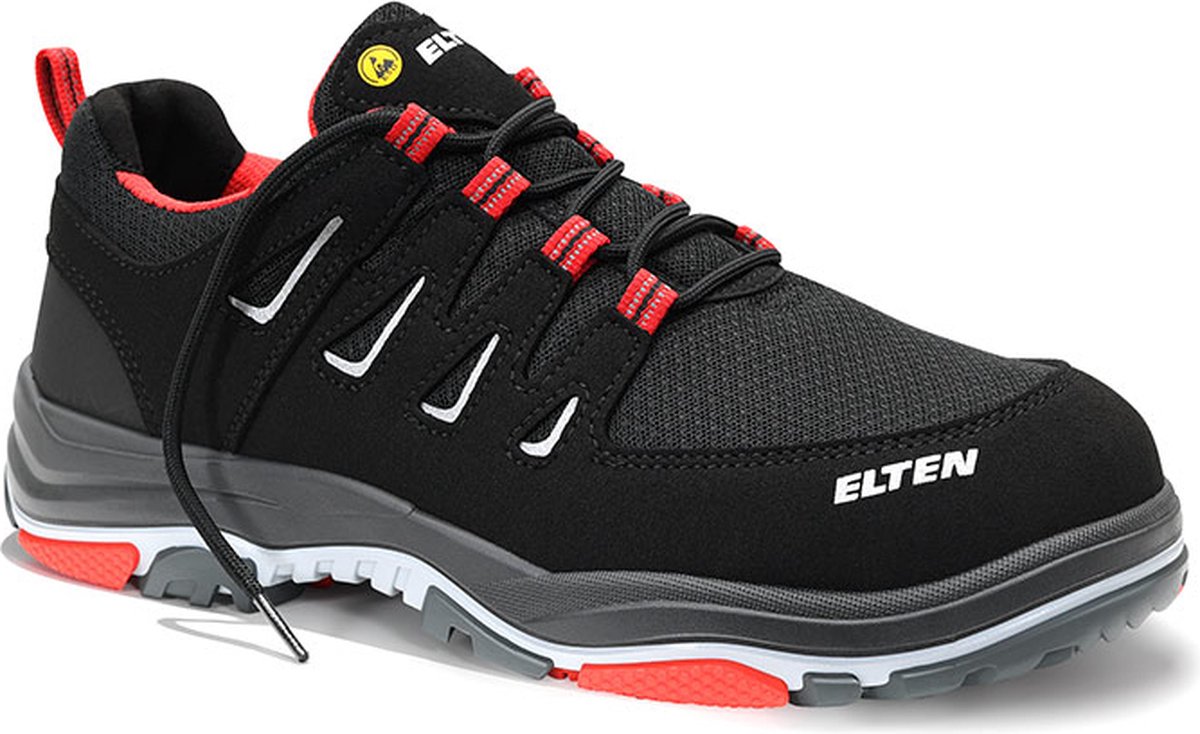 Elten William Red Low 7274101 S1P Type 1 - Zwart/Rood - 46