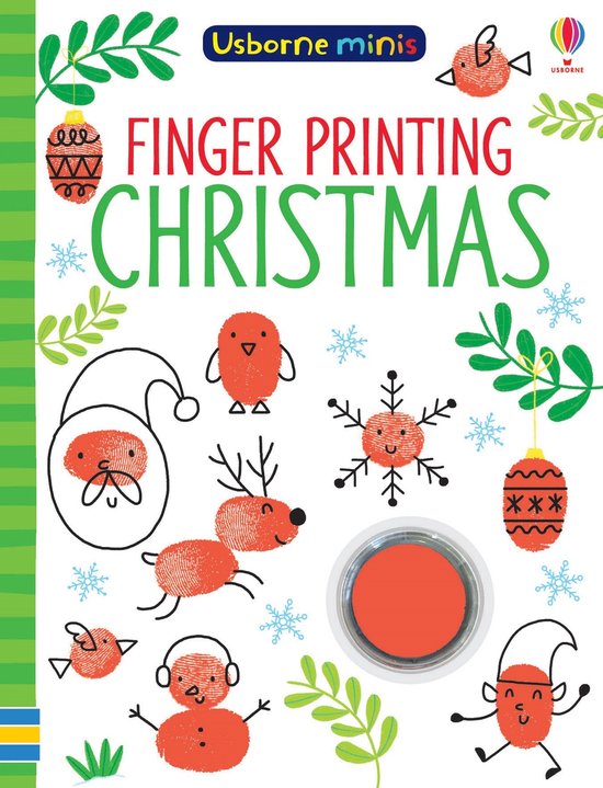 Finger Printing Christmas Usborne Minis - cover