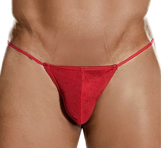 String homme - Rouge - Lingerie homme - Sous-vêtements sexuels - Sous-vêtements taille unique