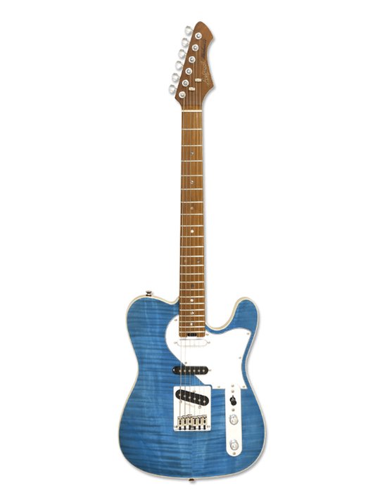 Aria Pro II Hot Rod Collection 615-MK2 Turquoise Blue elektrische gitaar
