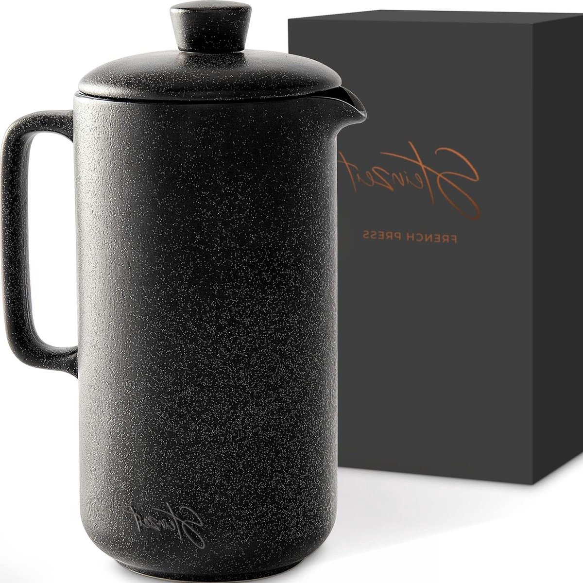 French Press (1L Zwart) - Voor de lekkerste koffie thuis