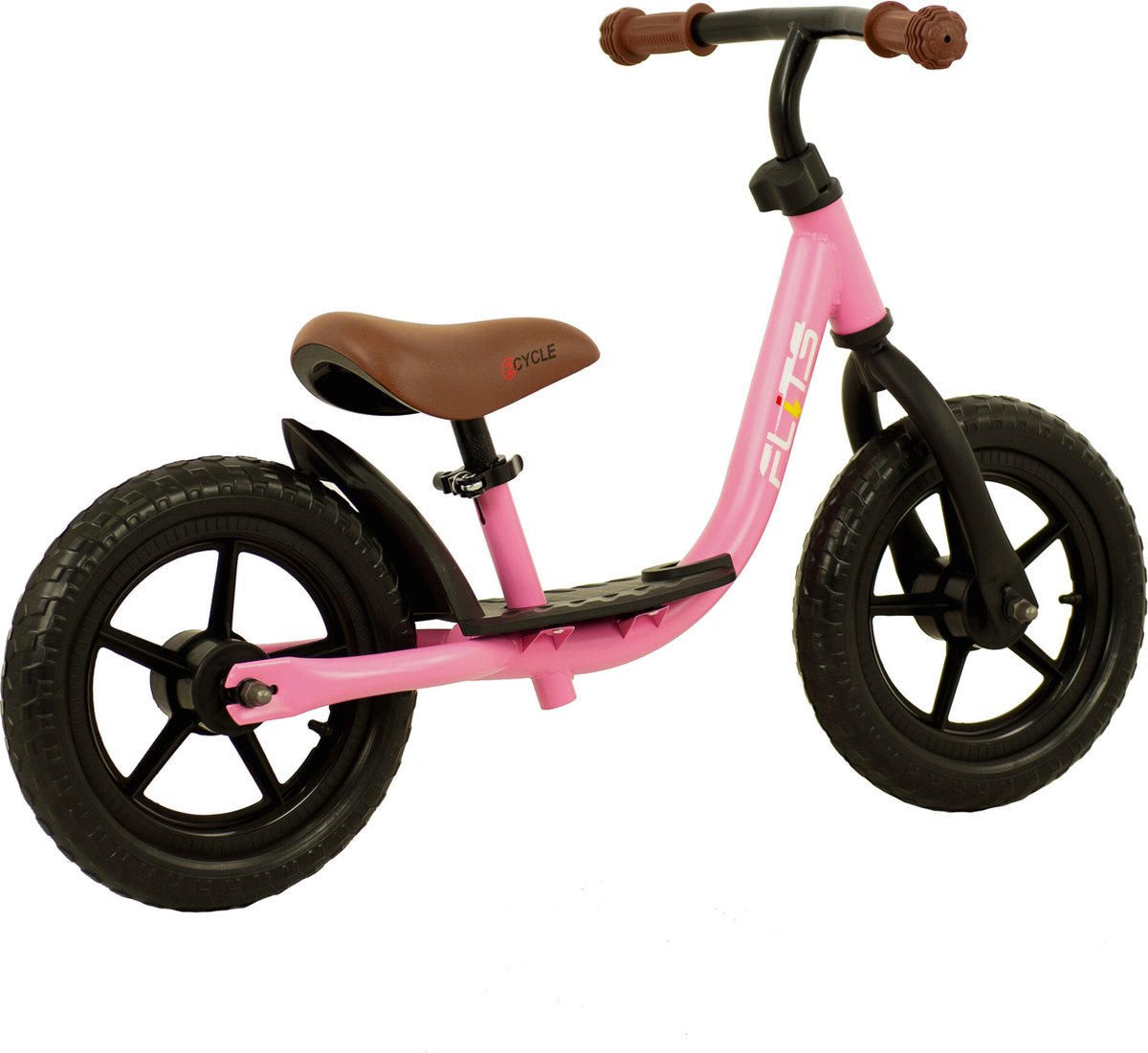 2Cycle Loopfiets - Balance Bike - Jongens en Meisjes - Loopfiets 2 Jaar - Buitenspeelgoed - Mat-Roze — afbeelding 4