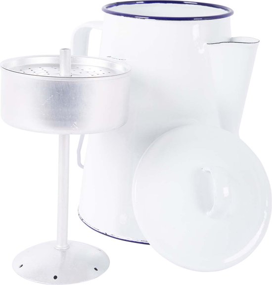 Bo-Camp - Theeketel - Emaille - Wit/Blauw - 1 van Bo-Camp — afbeelding 5