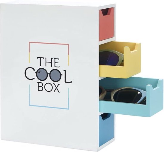 Zonnebrillenorganizer - Veelkleurige kleurendoos voor het opbergen en organiseren van al uw glazen Cool Box Stand van Liying — afbeelding 5