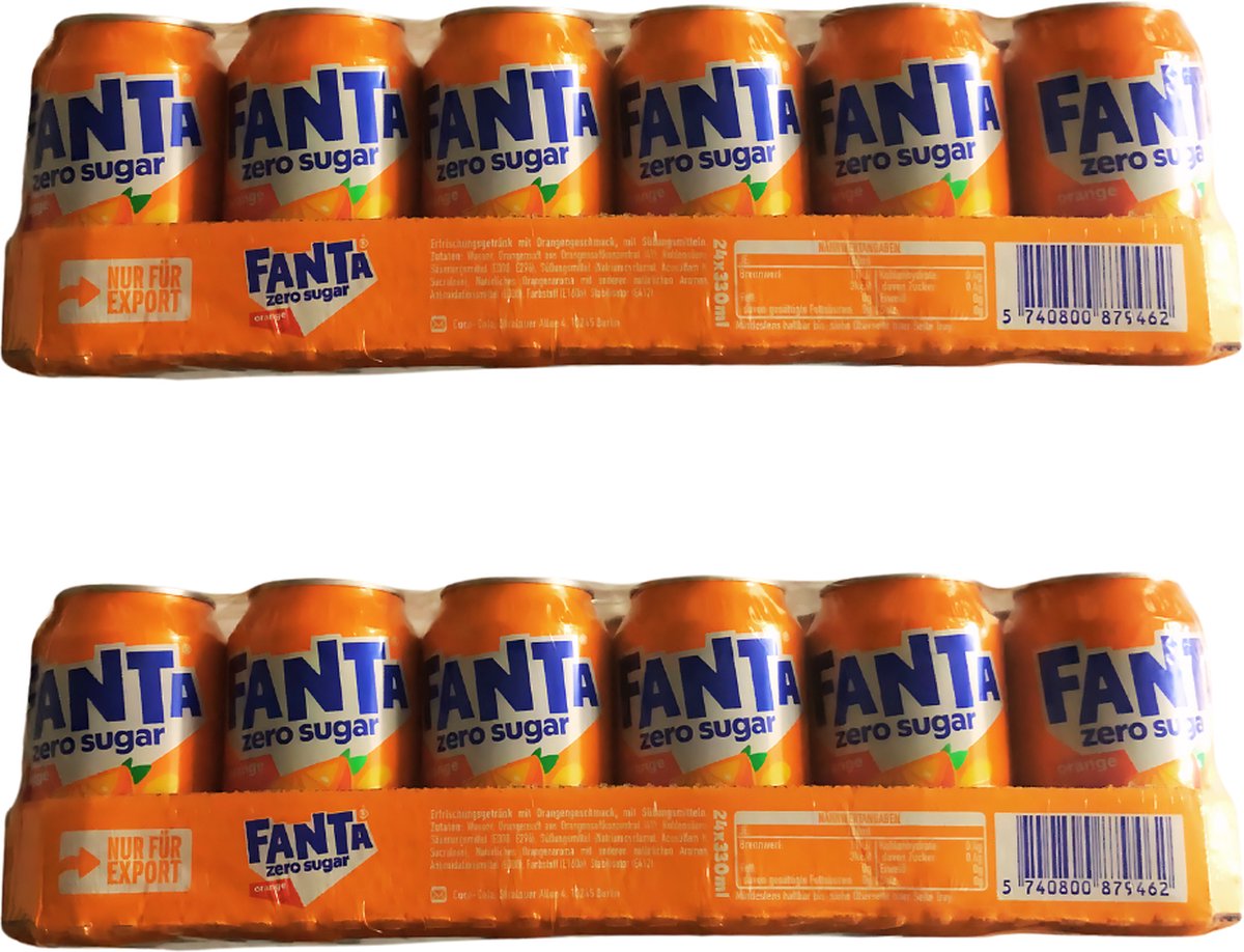 Fanta Zero pack Orange blik 2x 24x330 ml - EU