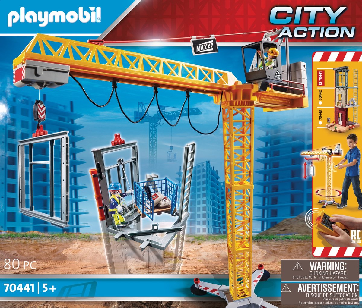 PLAYMOBIL City Action RC bouwkraan met bouwonderdeel - 70441 — afbeelding 13