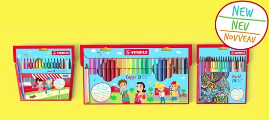 STABILO Power - Viltstift - Tot 8 Weken Zonder Dop - Etui Met 12 Kleuren
