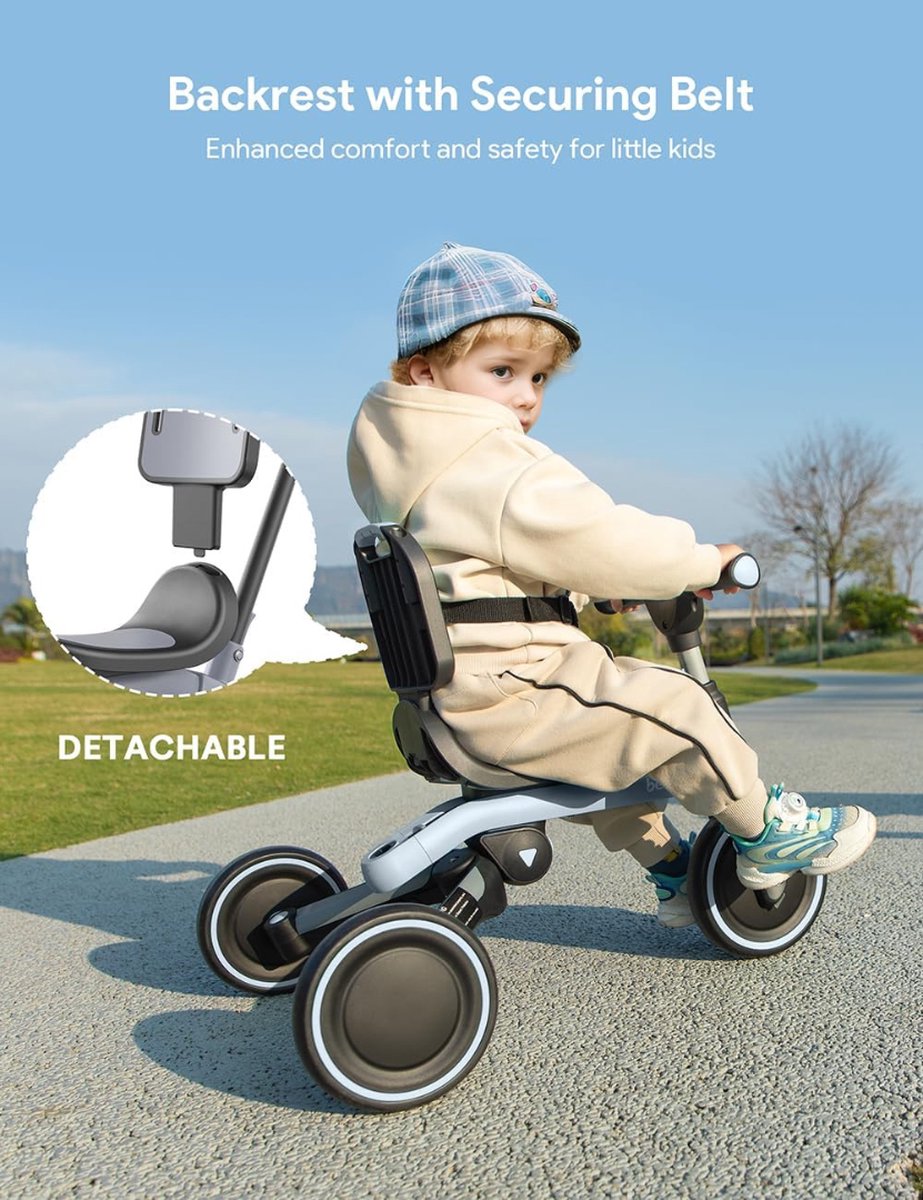 Kinderfietstraining Duwstang, Kinderfiets Duwstang Fietstrainingshandvat Fietsbalans Duwstang Fietsbalanstrainerhandvat Verstelbare Hoogte (Blauw