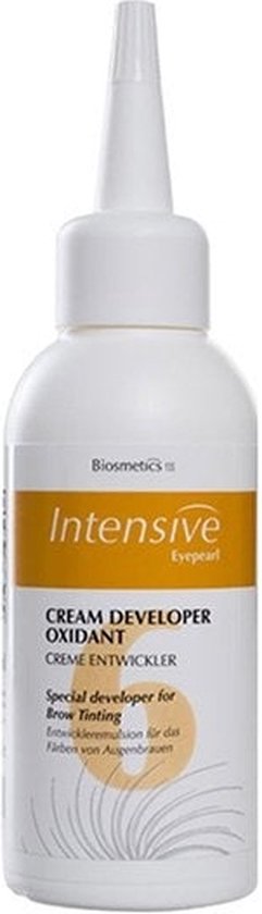 Biosmetics Intensive Crème Developer Oxidant 15ml, speciale ontwikkelaar voor wenkbrauwverf.