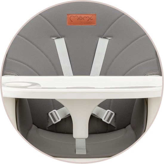 Voederstoel 3-in-1 product stabiel verstelbare riemen ergonomische zitting pluche inzetstuk inclusief speelgoed maximale hygiëne uitneembaar dienblad zwart-grijs kleur - kinderstoel van Hauck — afbeelding 4