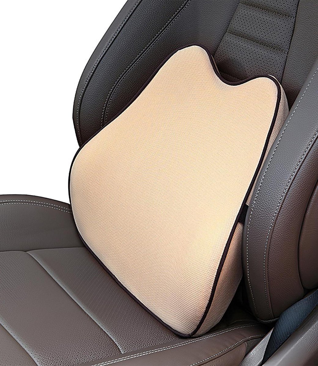 Goedkoopste Rugkussen onderrug voor auto en bureaustoel van traagschuim - ergonomisch lendenkussen - autostoelen en rolstoel Rugkussen onderrug