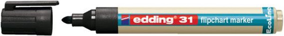Viltstift edding 31 eco flipover rond 1.5-3mm zw | 10 stuks