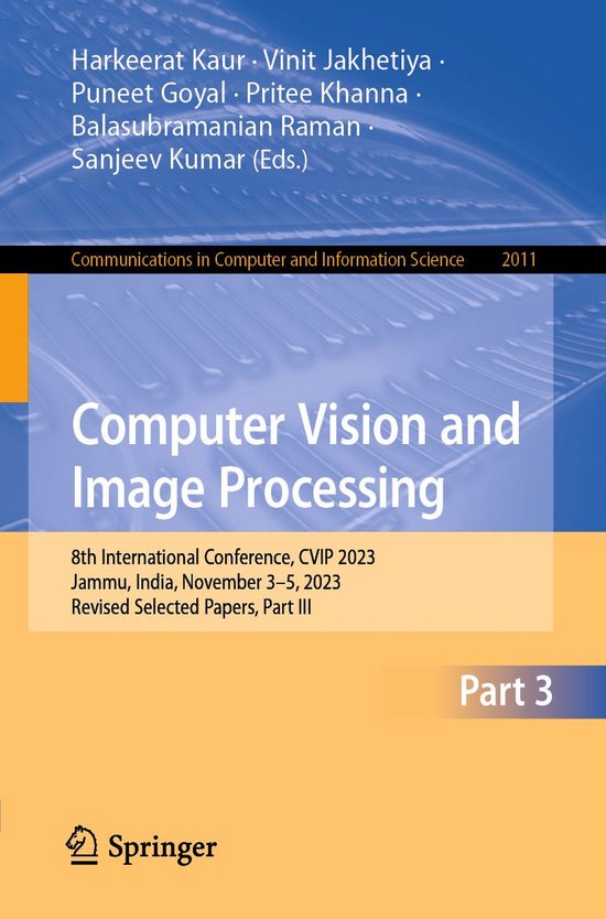 Springer Nature Proceedings Computer Science 3 - Computer Vi ... - cover