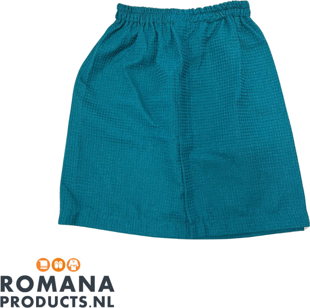 Romana Products Wafel - Sauna Skirt - Korte Rok voor Sauna - Petrol - Maat S/M