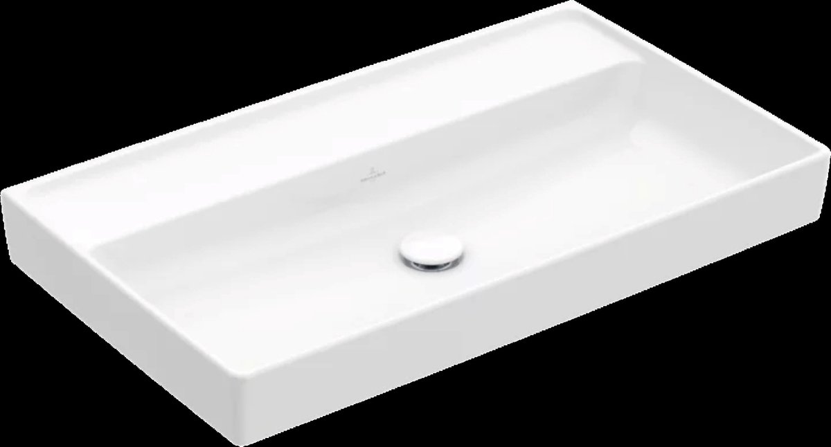 Villeroy & Boch Collaro - Meubelwastafel 120x47 cm, met overloop, 2 kraangaten, CeramicPlus, alpine wit 4A33C4R1