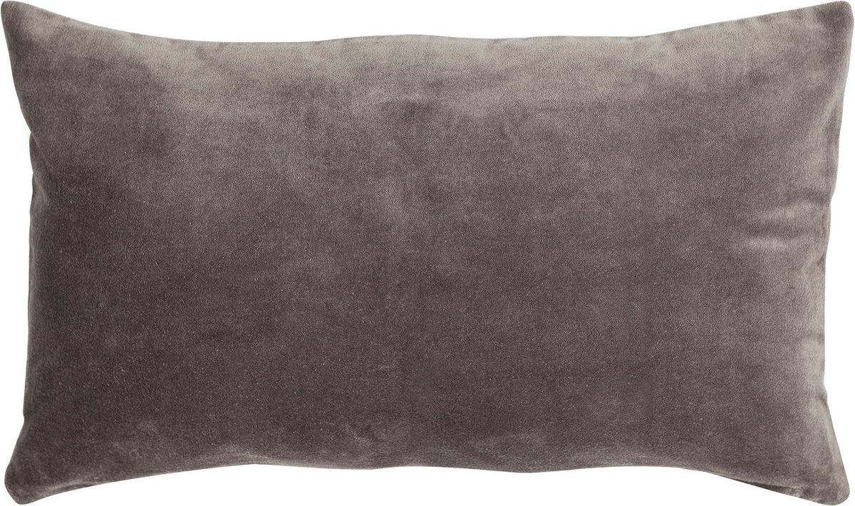 Linen & More Velvet Chambray Licht Grijs Kussen -30 X 50