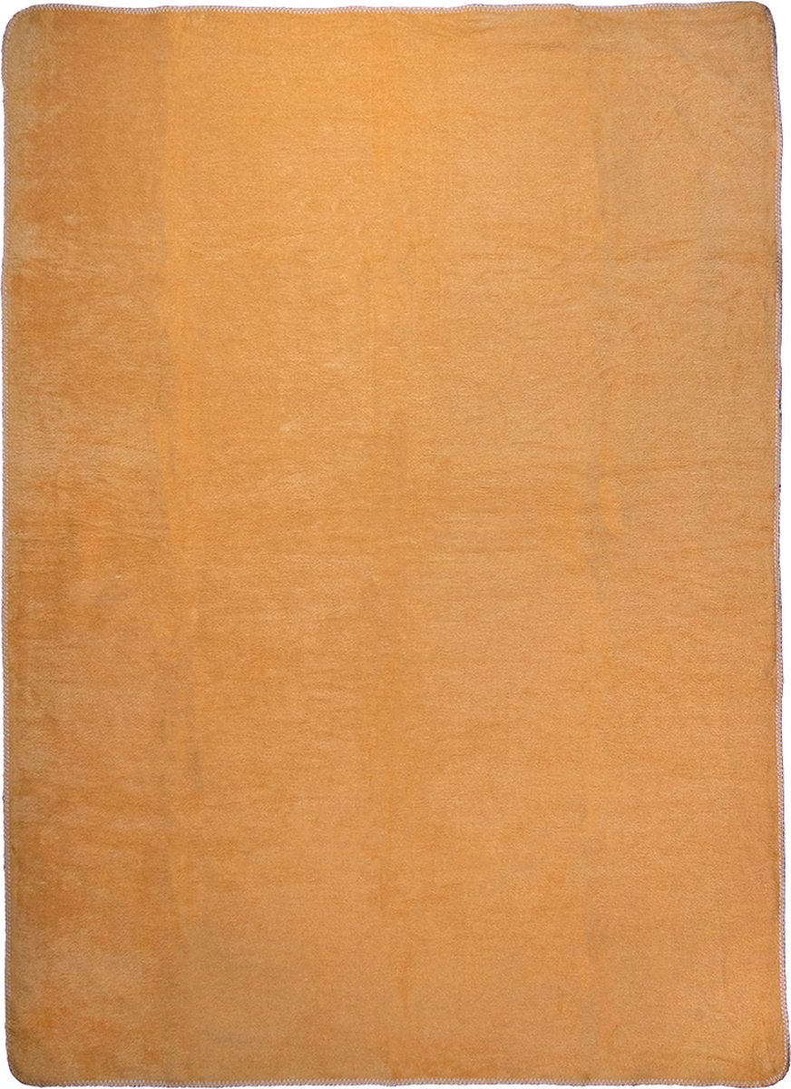 Mars & More plaid uni geel 150x200cm