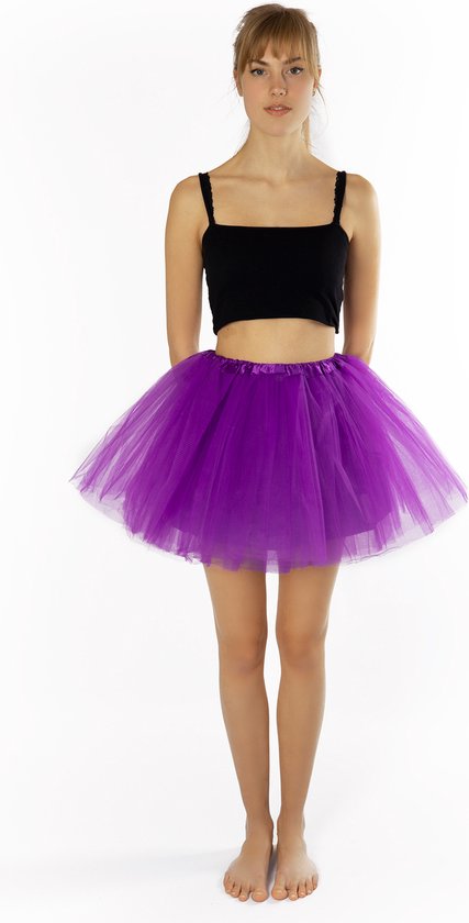 KIMU Tutu Paars Tule Rokje Maat 68 74 80 86 92 98 Paars Petticoat Rok Baby Peuter. bol