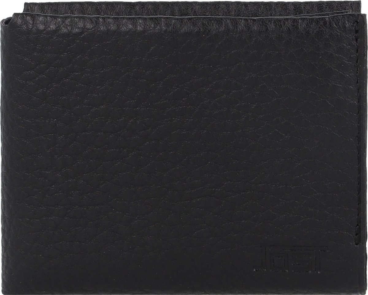 Jost Stockholm Portemonnee Leer 10 cm - Jongens - Horizontaal - schwarz
