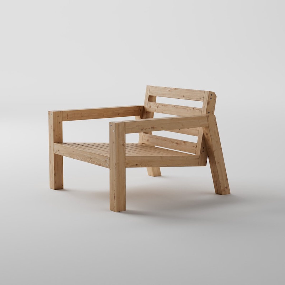 Sebois - Lounge Stoel - Tuinset - Hout - Ergonomisch - Duurzaam - Nieuw