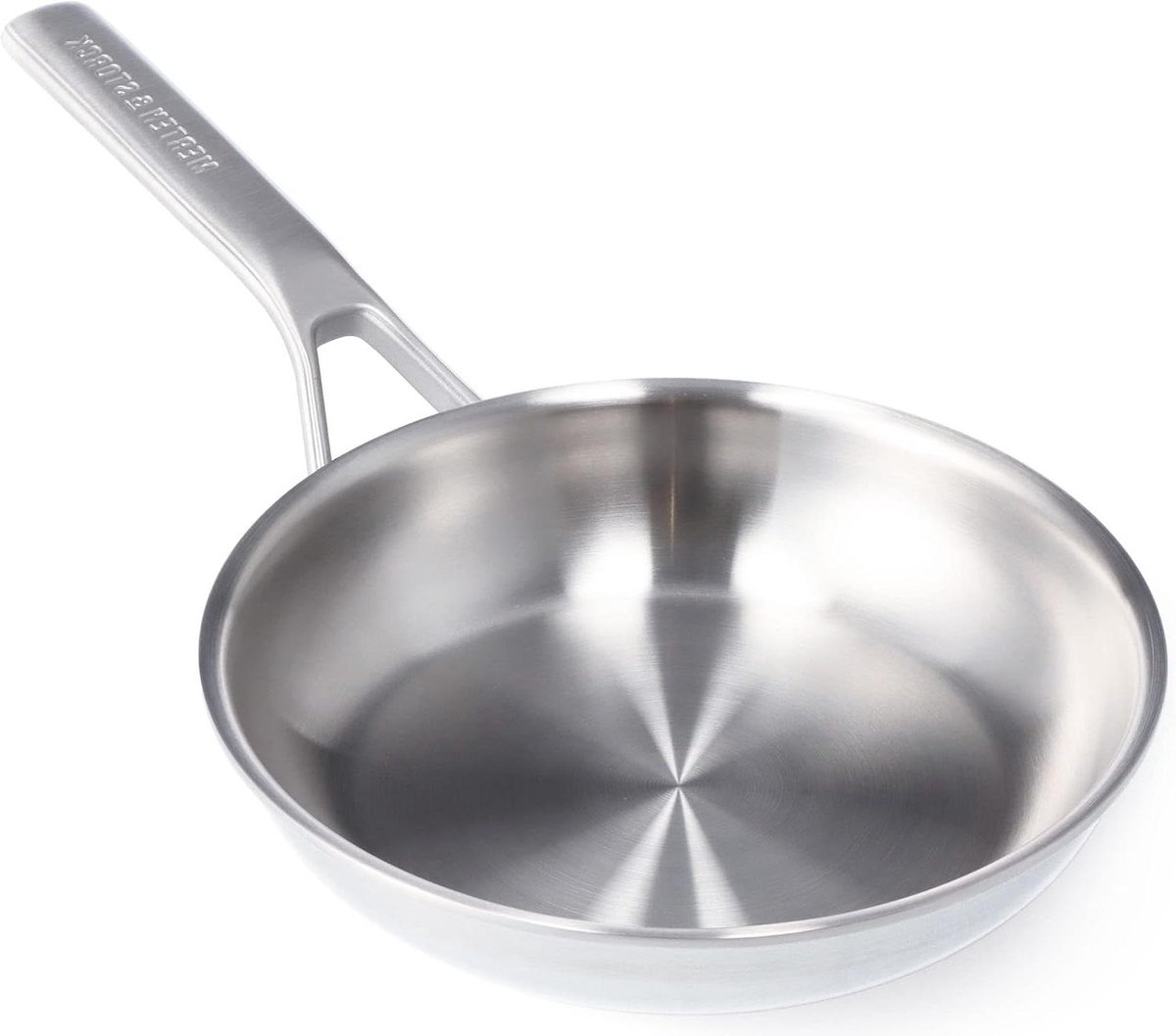20 cm Tri-Ply RVS inductiekoekenpan - Multilayer Clad - Ovenbestendig Zilver