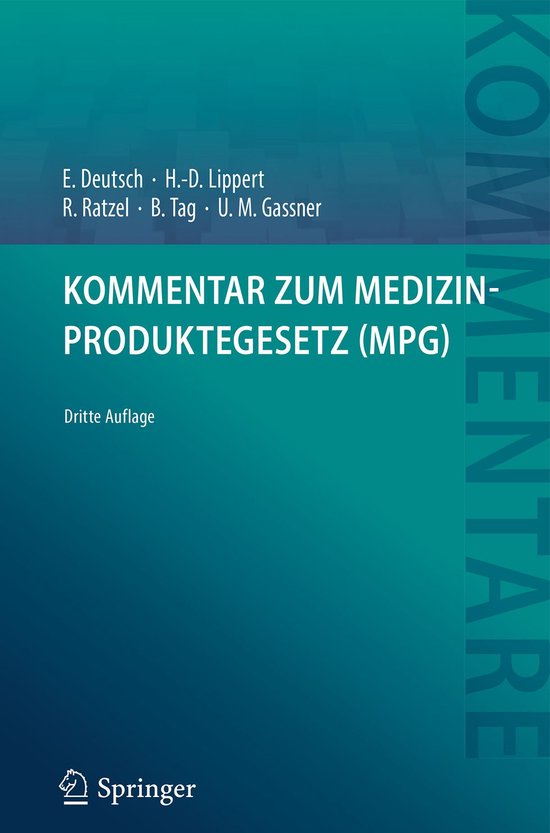 Kommentar zum Medizinproduktegesetz (MPG) - cover
