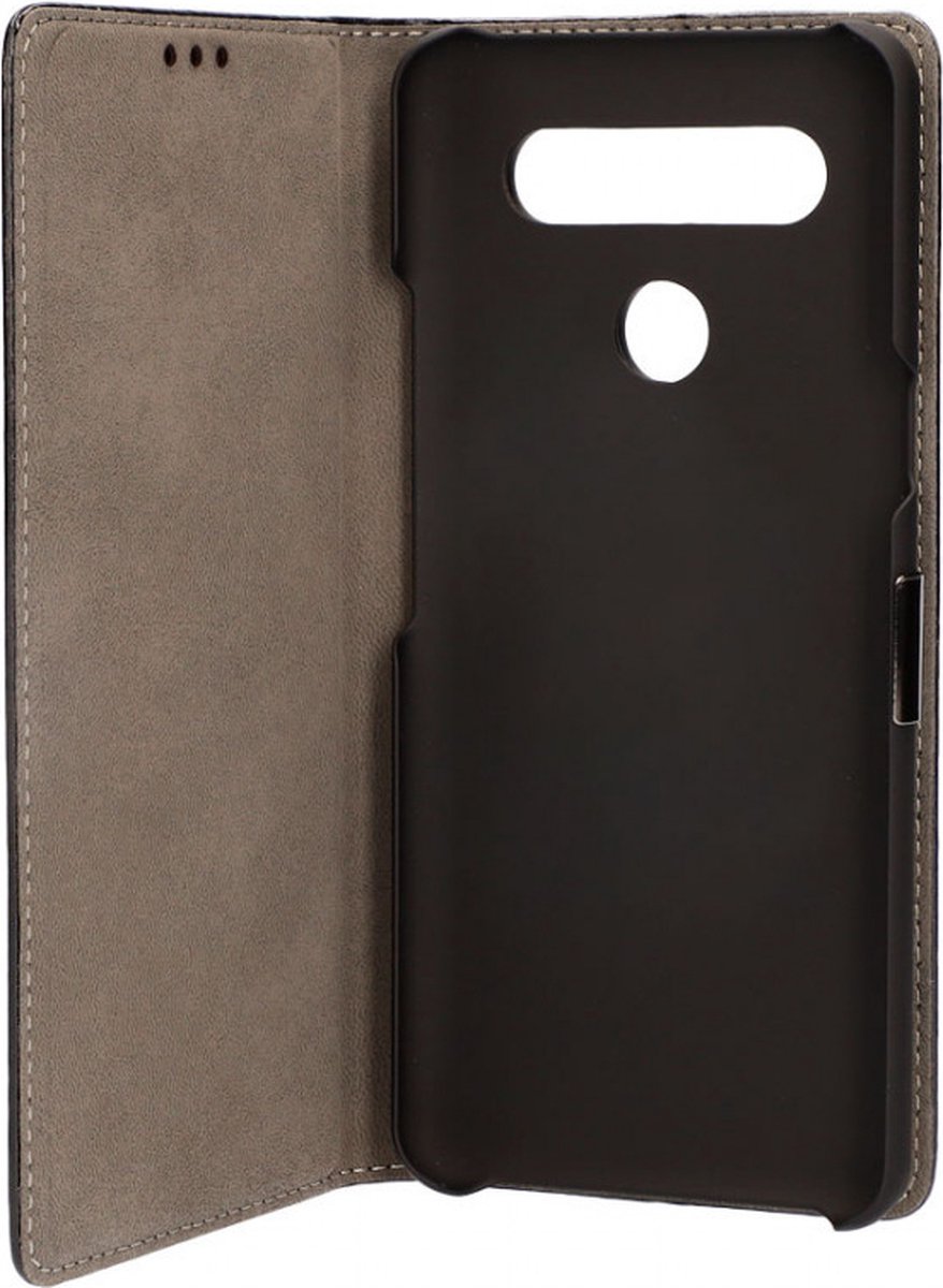 Folio Mobile Phone Case LG K61 KSIX Standing Black TPU Polyskin