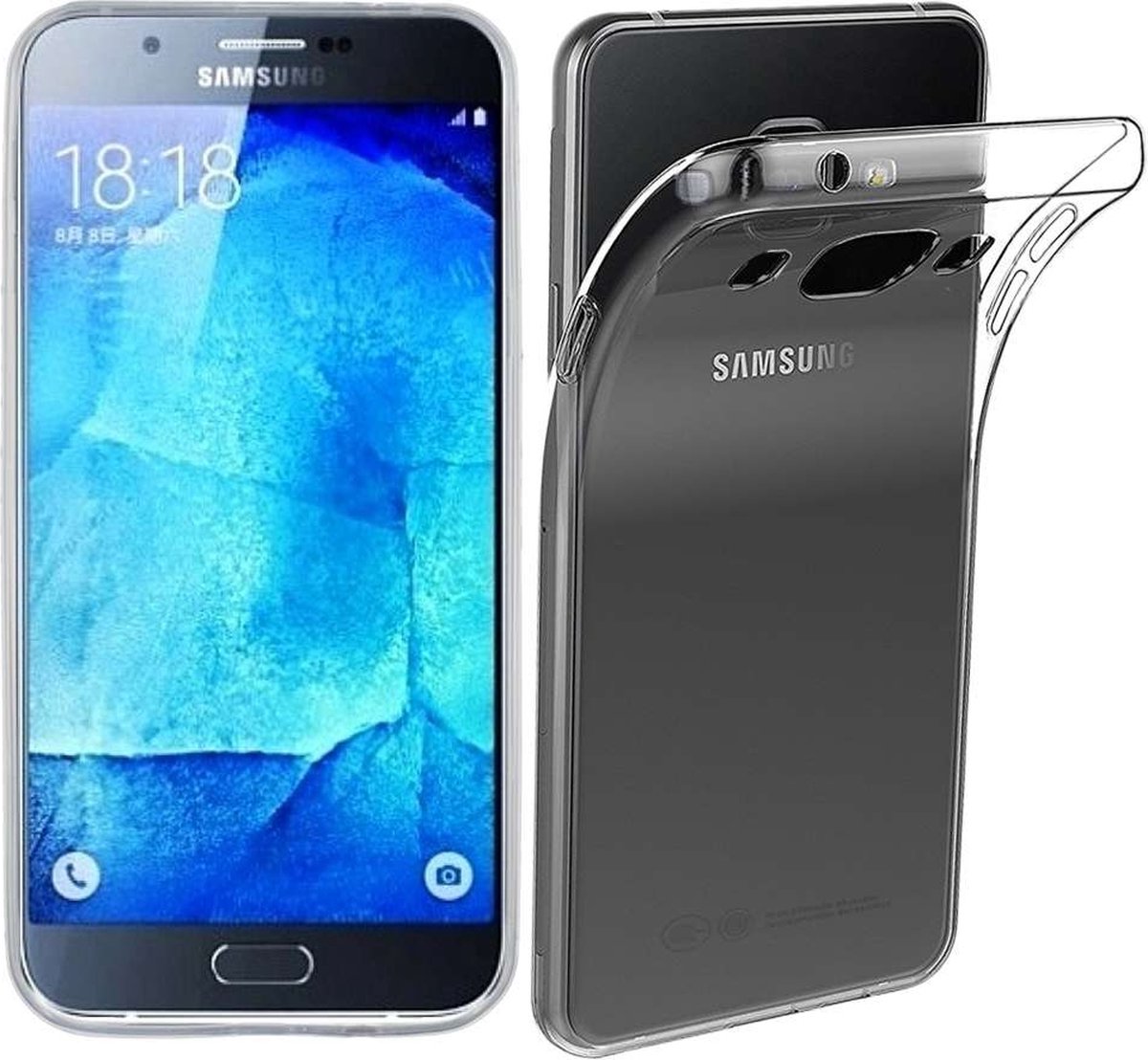 ebestStar - Hoes geschikt voor Samsung Galaxy A8 (2015) SM-A800F, Back Cover, Beschermhoes anti-luchtbellen hoesje, Transparant