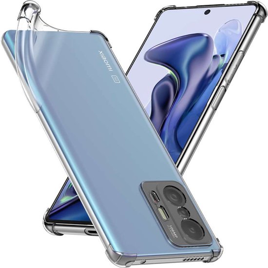 ebestStar - Coque compatible avec Xiaomi 11T, 11T Pro, Etui Protection Silicone Transparent Antichoc, Coins Renforcés, Transparent