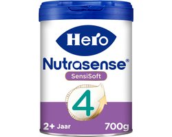Hero Baby Nutrasense 4 (2+ Jaar) – Flesvoeding – 1 x 700gr – Peutermelk – met Melkvet – Palmolie Vrij