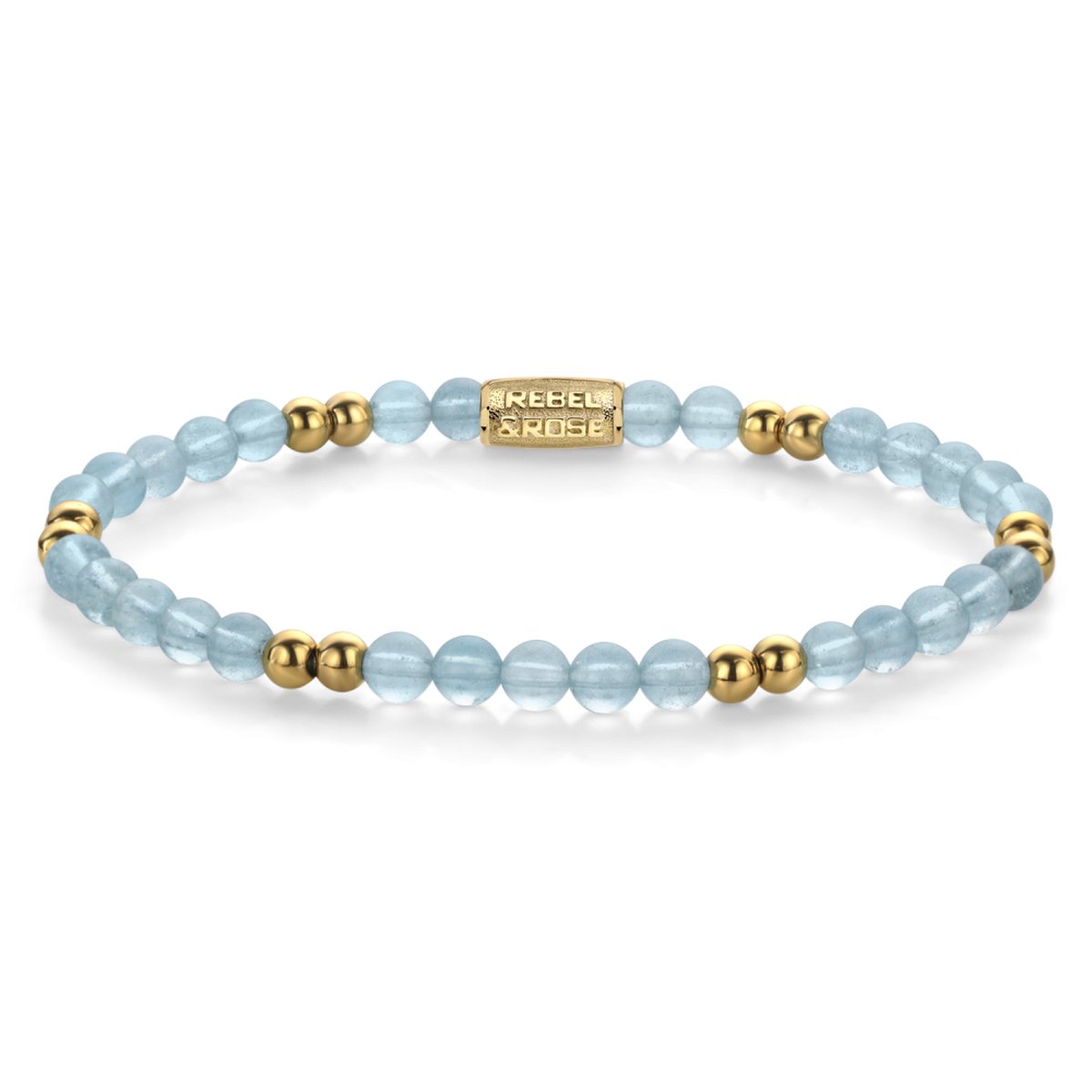 Rebel en Rose - RR-40138-G - Stones Only - Blue Sky - armband-Maat S