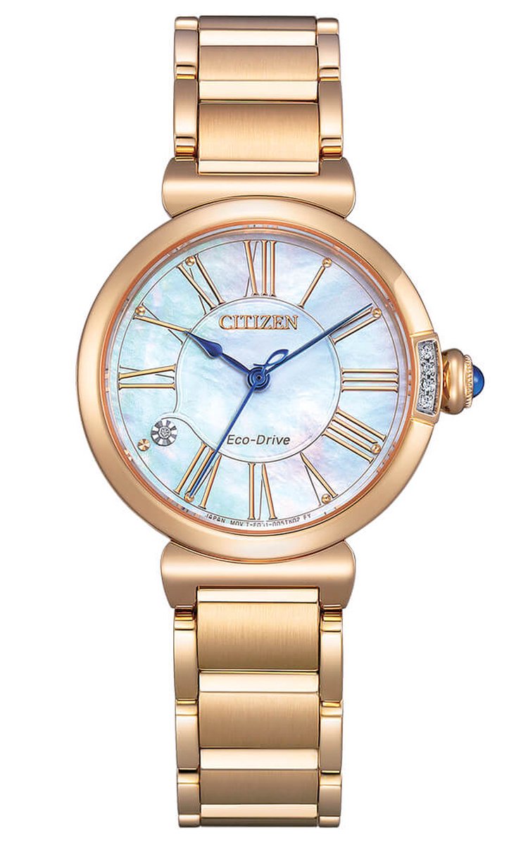 Citizen L May bells EM1063-89D Horloge - Staal - Rosékleurig - Ø 29 mm