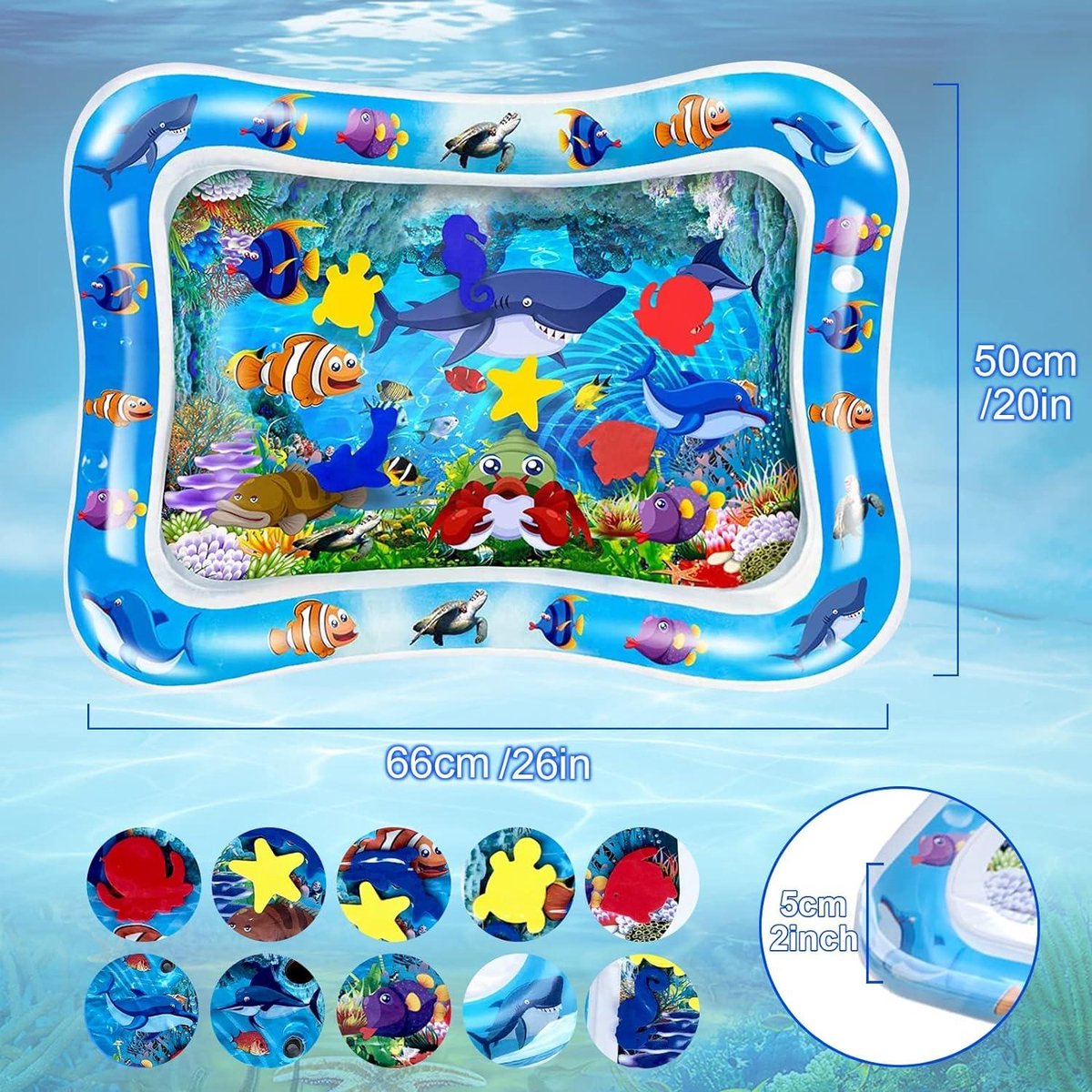 Zavelo Watermat - Opblaasbare Watermat - Speelmat - Kraamcadeau - Wate